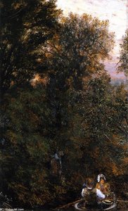 Outing In A Dinghy — Adolph Von Menzel, Realism