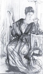 Sketch For A Portrait Of P.i. Scherbatova — Valentin Alexandrovich Serov