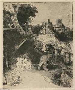 St. Jerome, An Unfinished Piece — Rembrandt Van Rijn, Baroque