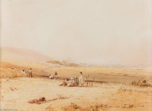 Le Tréport Seen From The Direction Of Eu — Richard Parkes Bonington, Romantic Landscape