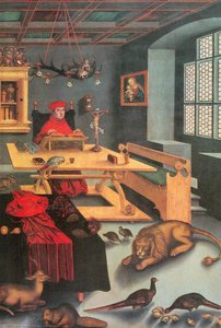 Albrecht Of Brandenburg As St. Jerome In His Study — Lucas Cranach The Elder