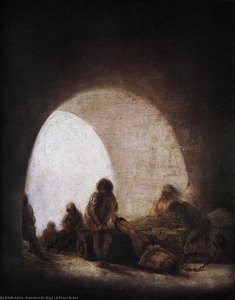 A Prison Scene — Francisco José De Goya Y Lucientes, Romanticism