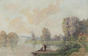 Pêcheurs en bords de Seine