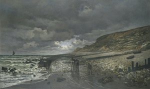 La Pointe De La Hève Bei Ebbe — Claude Monet
