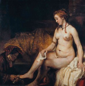 Bathsheba At Her Bath — Rembrandt Van Rijn, Baroque