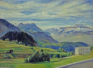 Le Dent Du Midi From Leysin, Switzerland — Sir William Rothenstein