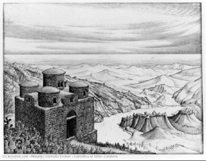 Cattolica Of Stilo, Calabria — Maurits Cornelis Escher
