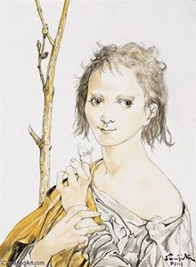 Jeune Fille Au Doigt Bandé — Léonard Tsuguharu Foujita