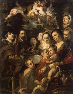 Self-Portrait among Parents, Brothers and Sisters