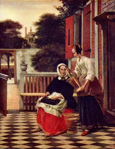 A Mistress And Her Maid — Pieter De Hooch