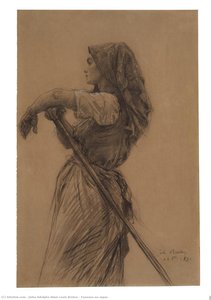 Faneuse au repos