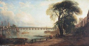 Chelsea Old Bridge, London — Peter De Wint