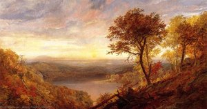 Greenwood Lake — Jasper Francis Cropsey, Hudson River School