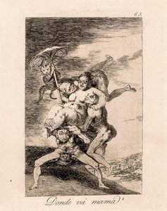 Donde Vá Mamà — Francisco José De Goya Y Lucientes, Romantic Satire