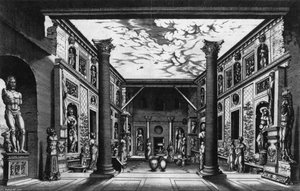 Ancient Sculpture Displayed In S Courtyard — Hieronymus Cock