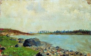 At Moscow-river — Isaak Ilyich Levitan