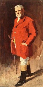 Elderly Bearded Gentleman In Hunting Attire — George Reid
