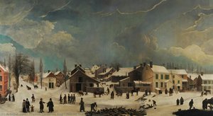 Winter Scene In Brooklyn — Francis Calderon Guy, Realism