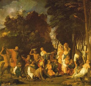 The Feast Of The Gods, Ng — Giovanni Bellini, Renaissance
