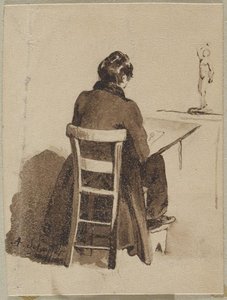 Artist Drawing From A Model — Ary Scheffer