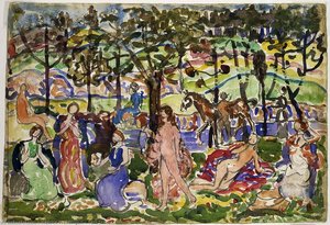 Park Scene — Maurice Brazil Prendergast