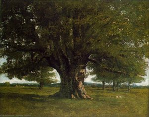 The Oak At Flagey (the Oak Of Vercingetorix) — Gustave Courbet, Realism