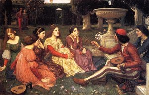 A Tale From The Decameron — ジョン・ウィリアム・ウォーターハウス, Romanticism