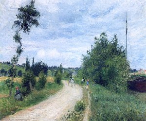 El Camino De Auvers, Pontoise — Camille Pissarro