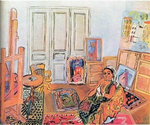 Indian Model In The Studio At L'impasse Guelman — Raoul Dufy
