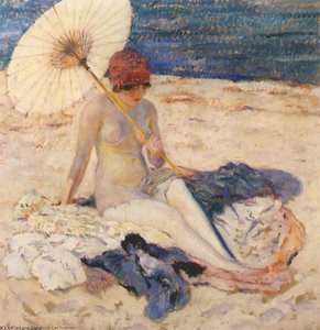 Nude On Beach — Frederick Carl Frieseke