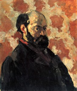 Selbпортрет Перед Розовым Фоном — Paul Cézanne, Post-impressionismus