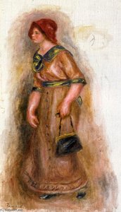 Woman With Bag — Pierre-auguste Renoir, Impressionism