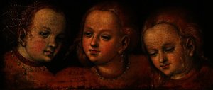 Study Of Three Girls' Heads — Lucas Cranach The Elder