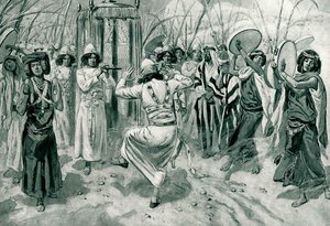 David Danced Before The Lord With All His Might — Jacques Joseph Tissot