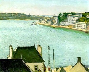 Les Toits Noirs A Audierne — Albert Marquet