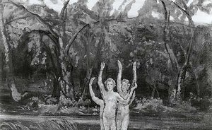 Fording Song, (painting) — Arthur B. Davies
