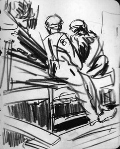 Two Seated Figures — George Benjamin Luks