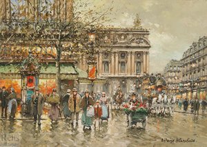 L'opera, Café De La Paix — Antoine Blanchard (marcel Masson)