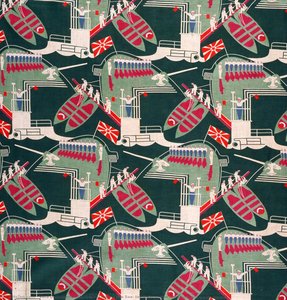 ‘fleet On The Sea’ Textile From The Russian Avant-garde Period — Vera Dmitrievna Lotonina, Russian Avant-garde