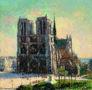 View Of Notre Dame Paris — Gustave Loiseau