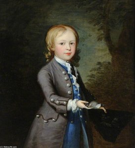 Boy With Birds In A Tricorn Hat — Thomas Hudson