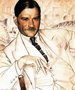 Portrait Of Yevgeny Zamyatin — Boris Mikhailovich Kustodiev