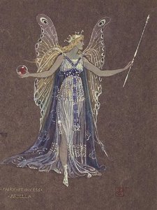 Costume Design For The Fairy Princess Ariella — Walter Crane, Art Nouveau