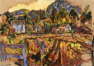 Landscape With Fence — Abraham A Manievich