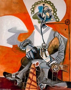 Musketeer With Pipe 1 — Pablo Picasso, Cubist Representation