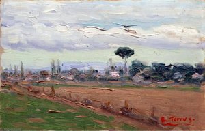 Paysage Avec Pin Parasol — Étienne Terrus