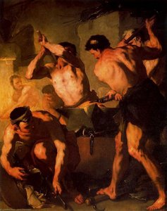 The Forge Of Vulcan 1 — Luca Giordano, Italian Renaissance