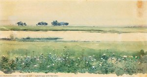 (landscape With Marshes) — De Lancey Gill, Impressionism