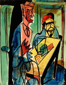 Two Figures In A Room — Fritz Brandtner