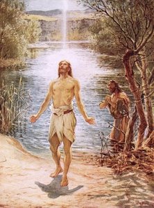 Christ Baptised By John The Baptist — William Brassey Hole